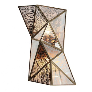 Geo-Gem - 2 Light Wall Sconce-15.2 Inches Tall and 9.5 Inches Wide
