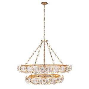 Niu - 22 Light 2-Tier Chandelier-31.63 Inches Tall and 39 Inches Wide