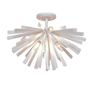 Confluence - 6 Light Flush Mount-14 Inches Tall and 20 Inches Wide