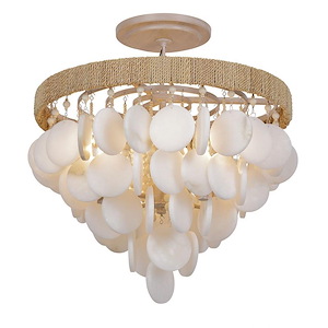 Aurelia's Cove - 4 Light Semi-Flush Mount-18.75 Inches Tall and 17 Inches Wide - 1336757