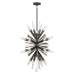 Elsa - 12 Light Pendant-37 Inches Tall and 26.25 Inches Wide