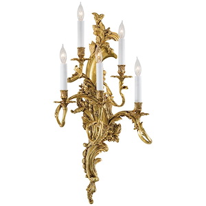 Five Light Right Wall Sconce