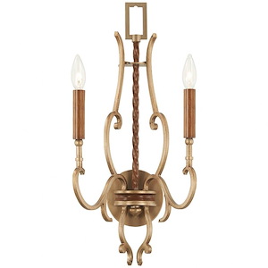 Magnolia Manor - 2 Light Wall Sconce-23.5 Inches Tall and 12 Inches Wide - 1287561