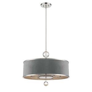 Luxour - 6 Light Pendant-18.75 Inches Tall and 24 Inches Wide