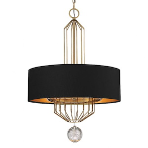 Grandeur - 6 Light Pendant-34.75 Inches Tall and 24 Inches Wide