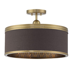 Splendour - 4 Light Semi-Flush Mount-14 Inches Tall and 19 Inches Wide