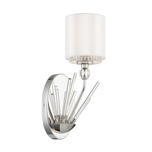 Sutton - 1 Light Wall Sconce-16.13 Inches Tall and 7.25 Inches Wide