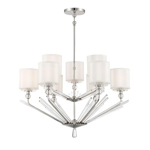 Sutton - 9 Light Chandelier-32 Inches Tall and 32 Inches Wide - 1287563