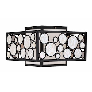 Mosaic - 2 Light Flush Mount In 10 Inches Tall and 15 Inches Wide