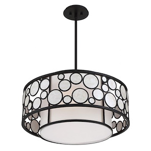 Mosaic - 4 Light Pendant In 12 Inches Tall and 24 Inches Wide - 1070239