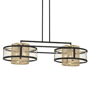 Soho - 6 Light Island In Contemporary Style-10.75 Inches Tall and 38.13 Inches Wide
