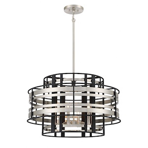 Presten - 6 Light Pendant-14.5 Inches Tall and 28 Inches Wide