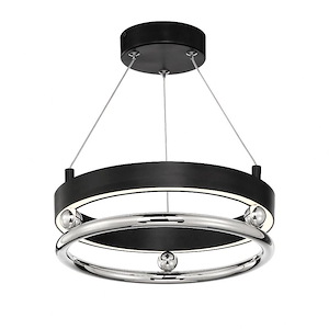 Grande Illusion - 22W 1 LED Pendant-9 Inches Tall and 13.25 Inches Wide - 1287505