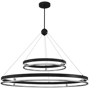 Grande Illusion - 110W 1 LED Pendant-37.75 Inches Tall and 48.5 Inches Wide