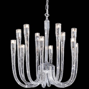 12 Light Chandelier In Traditional Style-23 Inches Tall and 24 Inches Wide