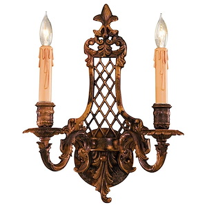 16.25 Inch Two Light Wall Sconce