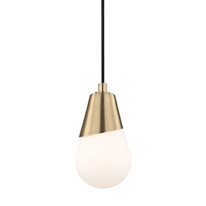 Cora-One Light Pendant in Style-5 Inches Wide by 9.5 Inches High - 675092