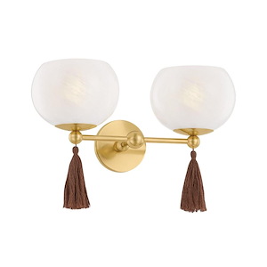 Niya - 2 Light Wall Sconce-11.75 Inch Tall and 18 Inch Wide - 1364568