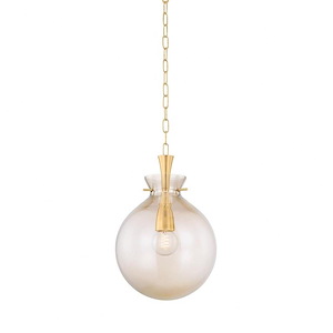 Benita - 1 Light Pendant-17 Inch Tall and 12 Inch Wide