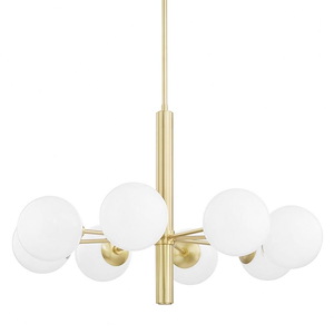 Stella-8 Light Chandelier in Transitional Style-36 Inches Wide by 23.75 Inches High - 1040770
