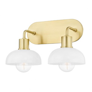 Kyla-2 Light Bath Bracket in Transitional Style-15 Inches Wide by 10.75 Inches High - 1040747