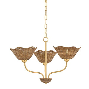 Kehlani - 3 Light Chandelier-15.5 Inch Tall and 24 Inch Wide - 1395356
