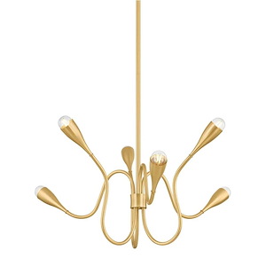 Anaise - 6 Light Chandelier-18.5 Inch Tall and 36 Inch Wide - 1395297