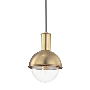 Riley-One Light Pendant in Style-6.25 Inches Wide by 6.5 Inches High