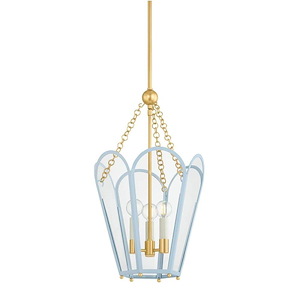 Clarisse - 3 Light Lantern-22.25 Inch Tall and 13 Inch Wide - 1395377