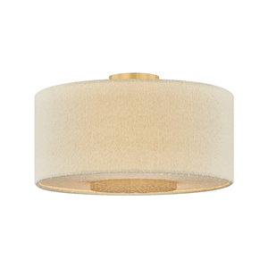 Miller - 3 Light Flush Mount-10.25 Inch Tall and 18 Inch Wide - 1420682