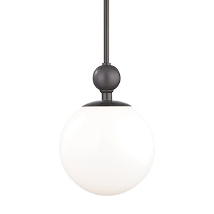 Daphne-One Light Large Pendant in Style-10.5 Inches Wide by 15 Inches High