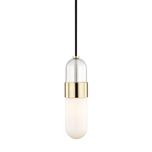 Emilia-4W 1 LED Pendant in Style-4.75 Inches Wide by 11.25 Inches High
