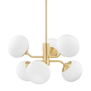 Estee-Six Light Chandelier in Style-28 Inches Wide by 17.5 Inches High - 675152