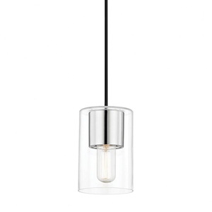 Lula-One Light Pendant in Style-5.25 Inches Wide by 8 Inches High