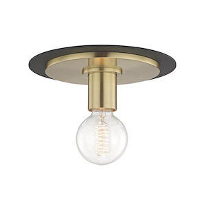 Milo-One Light Small Flush Mount in Style-9 Inches Wide by 6.25 Inches High - 675147