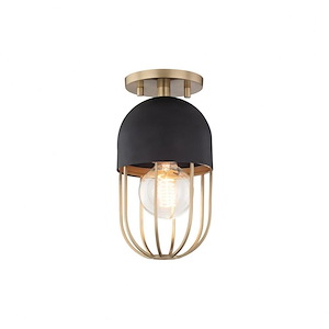 Haley-One Light Flush Mount in Style-5.5 Inches Wide by 10.25 Inches High