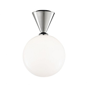 Piper-4W 1 LED Large Flush Mount in Style-9 Inches Wide by 15 Inches High