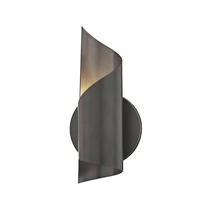 Evie-4W 1 LED Wall Sconce in Style-4.75 Inches Wide by 10 Inches High