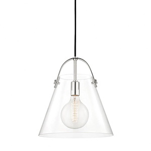 Karin-One Light Large Pendant in Style-12.75 Inches Wide by 13.75 Inches High
