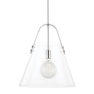 Karin-1 Light Extra Large Pendant in Transitional Style-17 Inches Wide by 19 Inches High