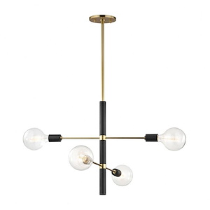 Astrid-Four Light Chandelier in Style-24 Inches Wide by 20 Inches High