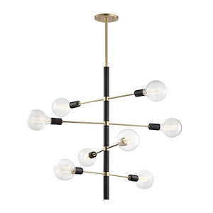 Astrid-Eight Light Chandelier in Style-28 Inches Wide by 32.5 Inches High