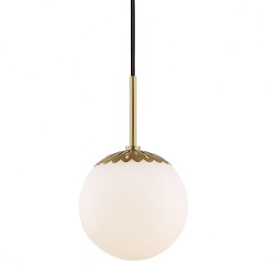 Paige-One Light Small Pendant in Style-7.5 Inches Wide by 12.5 Inches High