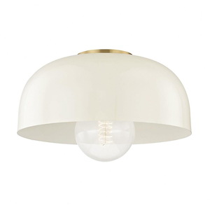 Avery-One Light Large Semi-Flush Mount in Style-14 Inches Wide by 6.25 Inches High