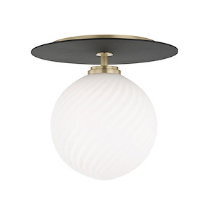 Ellis-4W 1 LED Large Flush Mount in Style-10.25 Inches Wide by 9.5 Inches High - 1225576