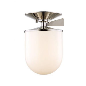 Audrey-One Light Large Semi-Flush Mount in Style-7.5 Inches Wide by 11 Inches High