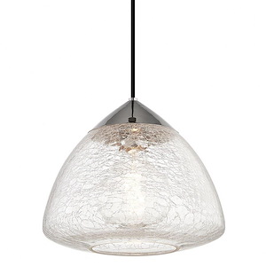 Maya-One Light Large Pendant in Style-12 Inches Wide by 10.75 Inches High