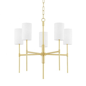 Olivia-5 Light Chandelier in Transitional Style-24 Inches Wide by 24.5 Inches High