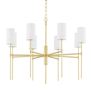 Olivia-8 Light Chandelier in Transitional Style-35 Inches Wide by 29 Inches High - 1040765