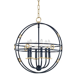 Jade-Six Light Small Pendant in Style-18 Inches Wide by 19.75 Inches High - 735107